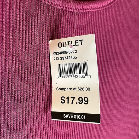 Burgundy Hi-Low Skater Dress L - Picture 2 of 4